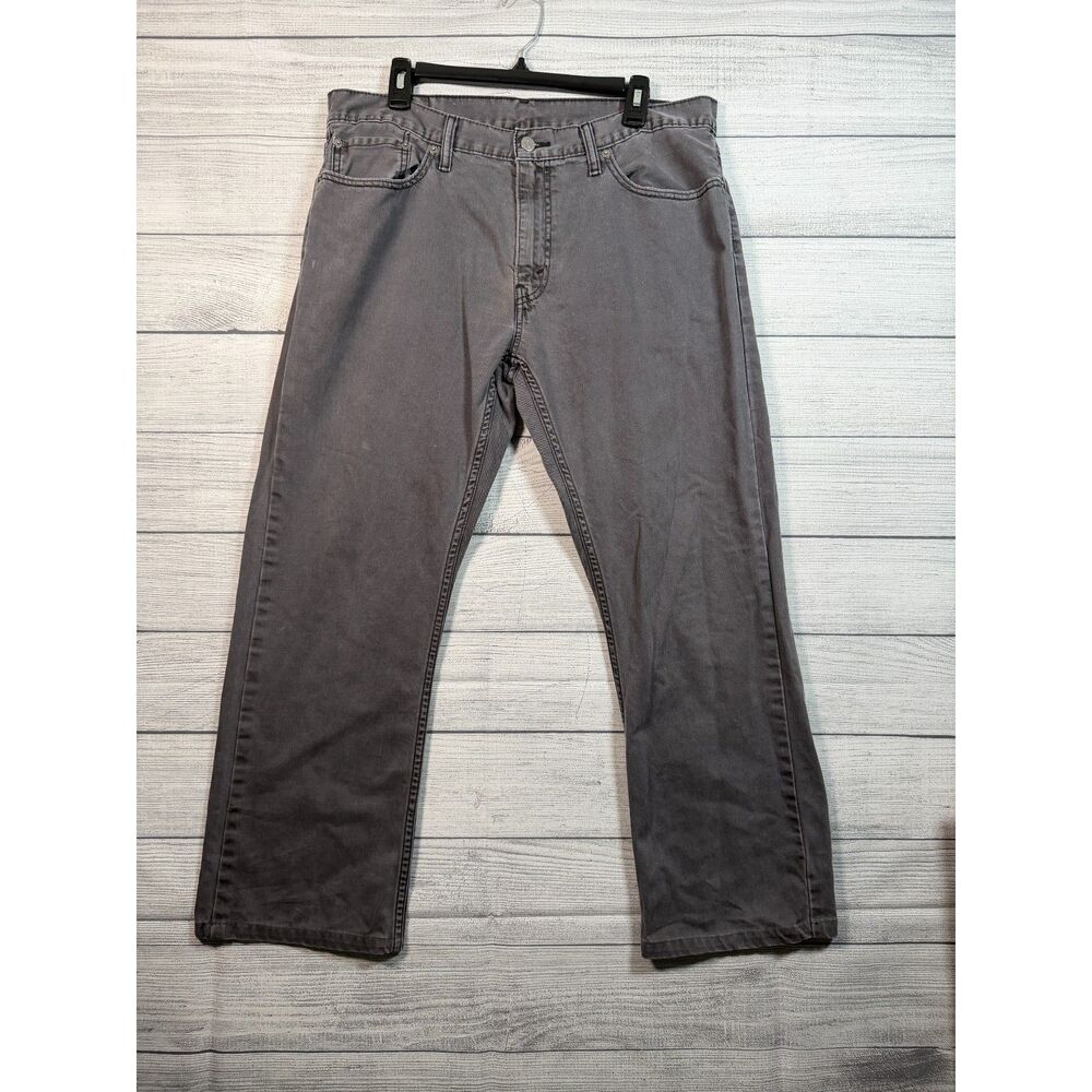 Levi’s 514 Men’s Gray Straight Leg 100% Cotton Jeans W36 L32 4322